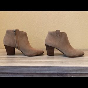 “The Billie Boot” Suede Ankle Boots by Madewell